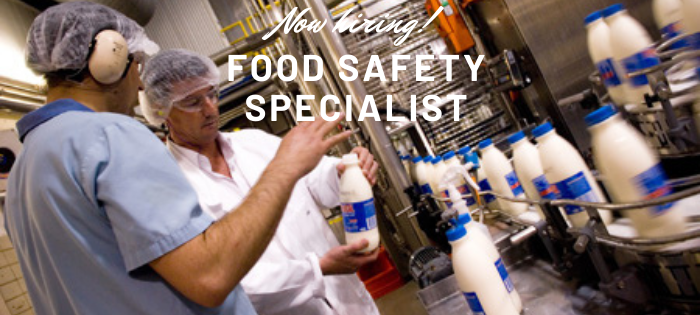 Now Hiring: Food Safety Specialist
